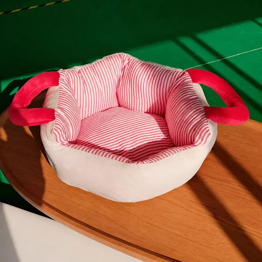 Portable Pet Bed with Carry Handle for Small Dogs and Cats