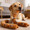 21.7-Inch Four-Section Sausage Squeaky Tug Toy for Dogs