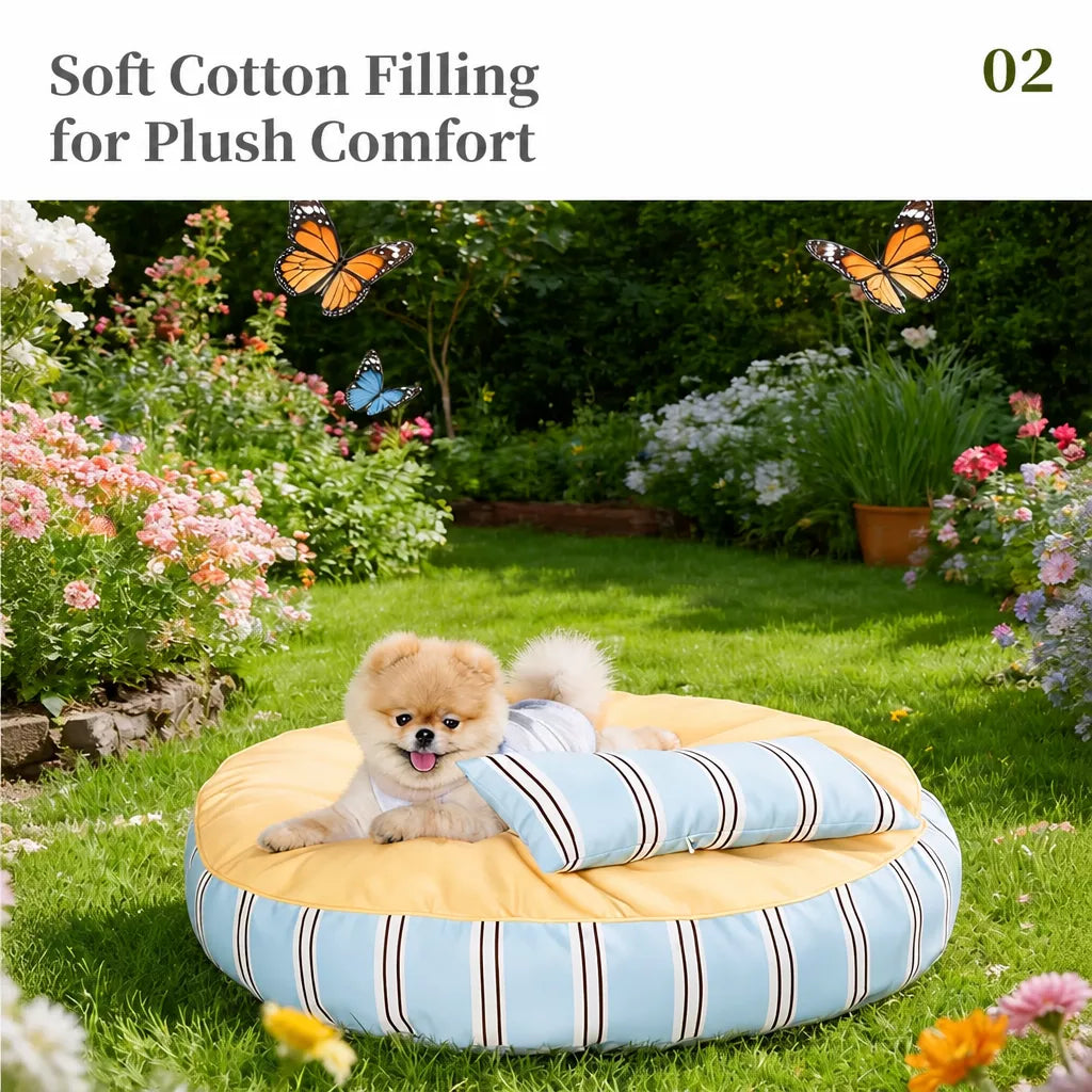 Washable Polyester Pet Bed for Dogs and Cats in Multiple Sizes
