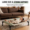 Elevated Pet Cot with Removable Bolster and Mesh Sleeping Surface