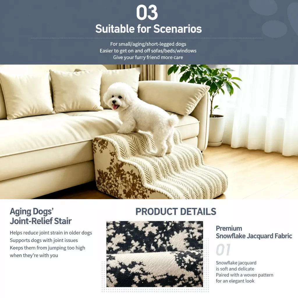 Foam Pet Stairs for Beds and Sofas p-05218