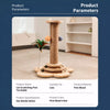 Vertical Cat Scratching Post with Integrated Climbing Tower