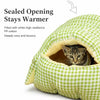 Semi-Enclosed Washable Pet Bed for Cats and Small Dogs