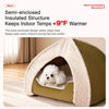 Washable Semi-Enclosed Pet Tent Bed for Dogs and Cats
