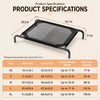 Elevated Nylon Mesh Pet Bed with Metal Frame