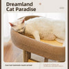 Compact Cat Tree with Sisal Scratcher and Cat Bed