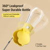 Portable Dog Water Bottle with Foldable Bowl for Walks