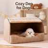 Enclosed Dog House Bed for Small to Large Dogs