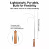 Retractable Cat Teaser Wand with Interchangeable Toy Heads