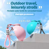 Portable Pet Water Bottle with Fold-Down Bowl and Strap