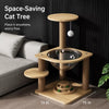 Solid Wood Cat Tree with Capsule Perch and Scratching Posts