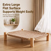 Rattan Cat Bed with Scratching Board