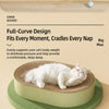 Oval Capsule-Shaped Cat Scratcher Bed