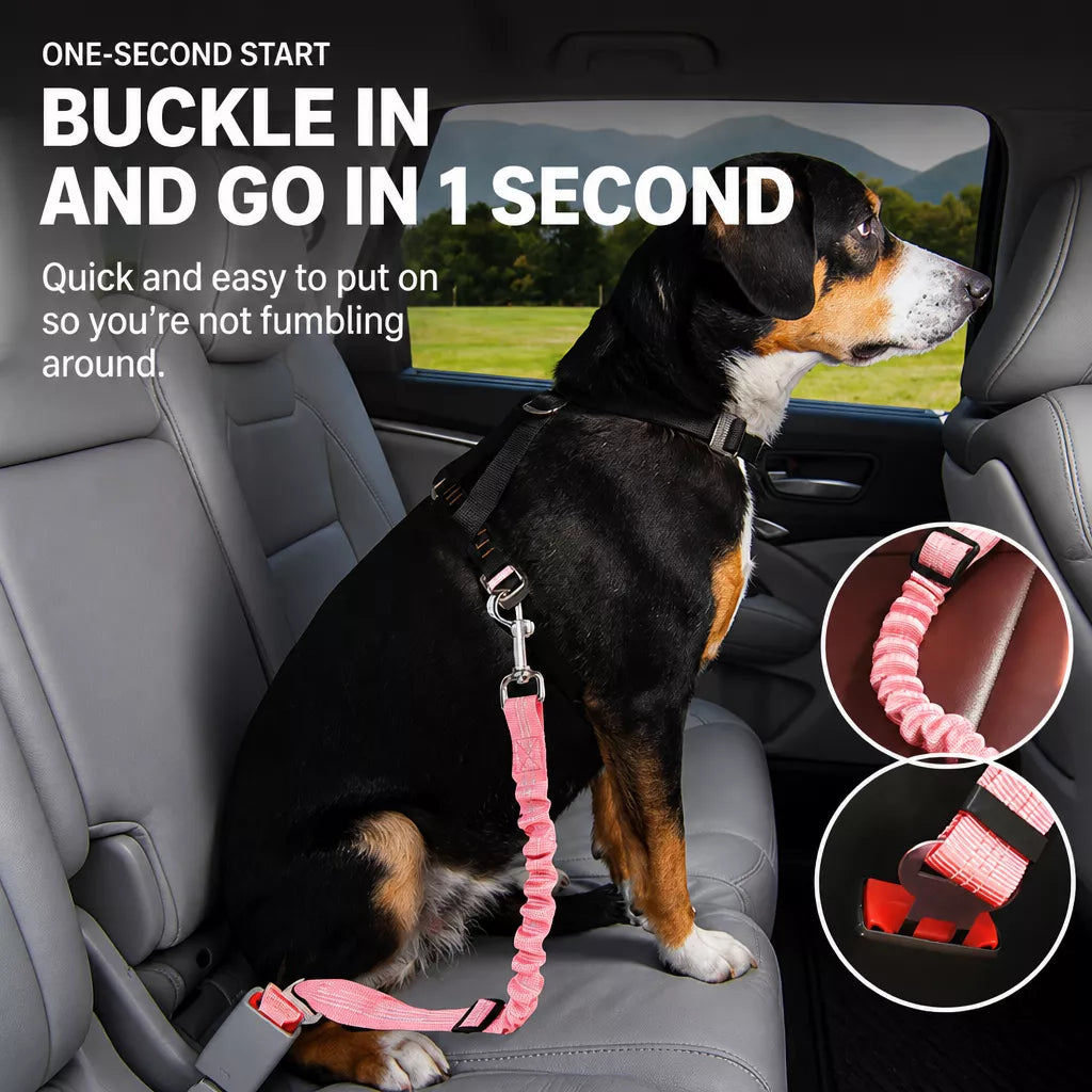 Pet Car Restraint Belt with Headrest Strap p-05439