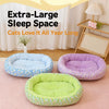 Floral Round Pet Bed for Cats and Small Dogs