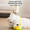 Cat Tumbler Teaser Toy with Feather and Catnip Ball