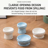 Cheese-Shaped Raised Ceramic Double Bowl Set for Cats and Dogs