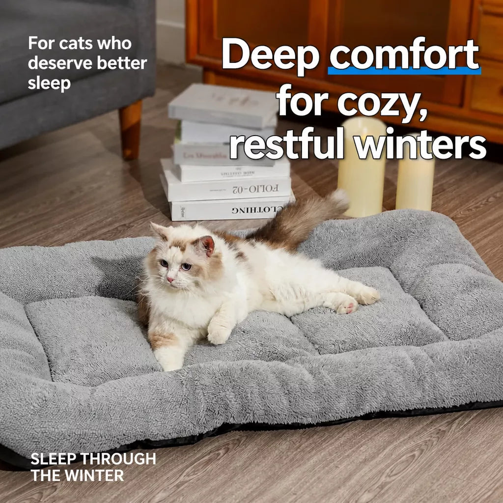 Cozy Winter Bed for Dogs and Cats