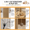Vertical Sisal Cat Scratching Post with Integrated Climbing Features
