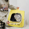 Pet Backpack Carrier with Panoramic Window and Ventilated Design