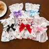 Cotton Bow Dress for Dogs and Cats