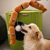 21.7-Inch Four-Section Sausage Squeaky Tug Toy for Dogs