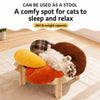 Flower-Shaped Cat Bed with Removable, Washable Design