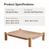Rattan Cat Bed with Scratching Board