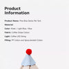 Semi-Enclosed Cotton-Linen Pet Tent Bed for Cats and Small Dogs