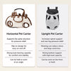 Portable Pet Sling and Backpack Carrier for Small Dogs