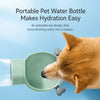 Portable Dog Water Bottle and Feeding Cup for Outdoor Use