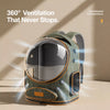 Expandable Clear-Window Pet Carrier Backpack