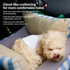 Car Pet Bed with Removable Washable Cover and Seat Belt Strap