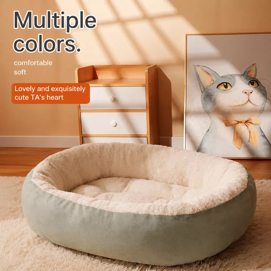 Removable-Washable Pet Bed for Dogs and Cats