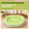 Floral Round Pet Bed for Cats and Small Dogs