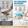 Foldable Pet Grooming Stand with Tie Strap for Bathing and Nail Care