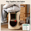 Sisal Barrel Cat Tower with Hideaways and Scratching Areas