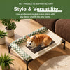 Elevated Pet Cot with Removable Bolster and Mesh Sleeping Surface