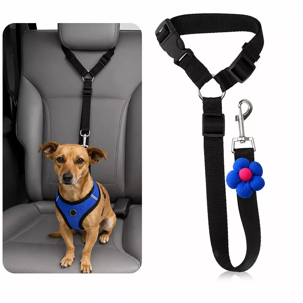 Reflective Retractable Pet Car Seat Belt Leash p-05442