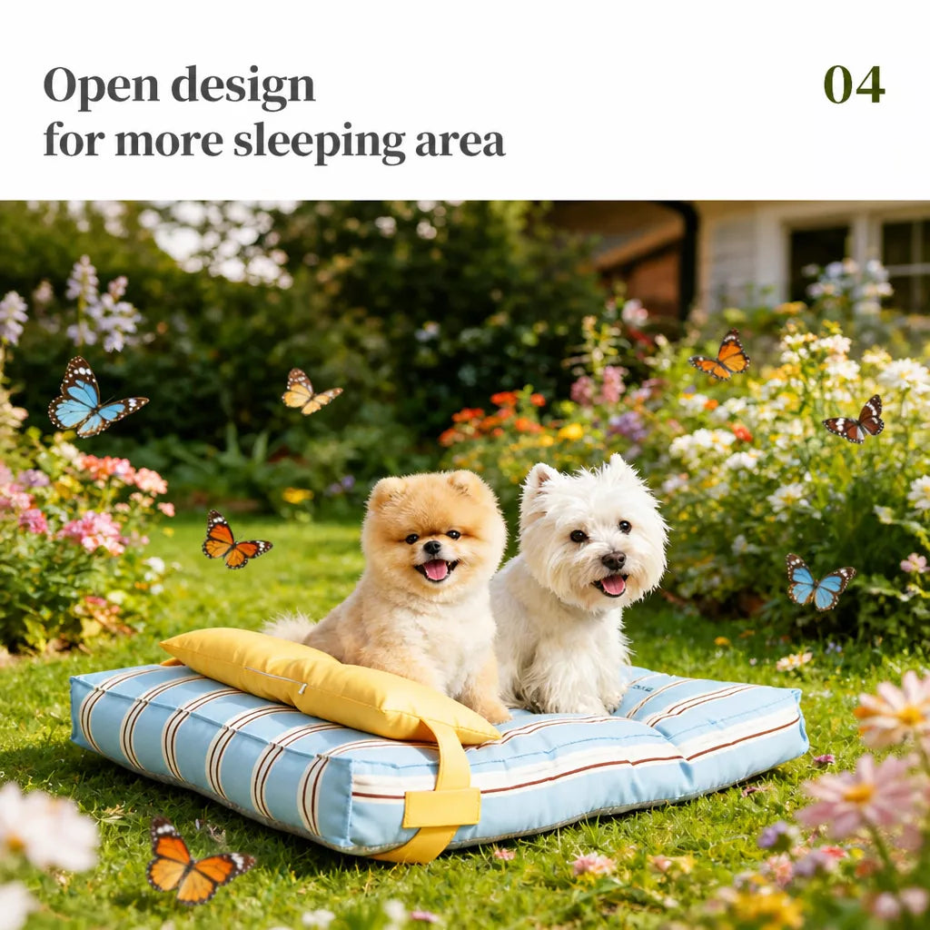 Washable Polyester Pet Bed for Dogs and Cats in Multiple Sizes