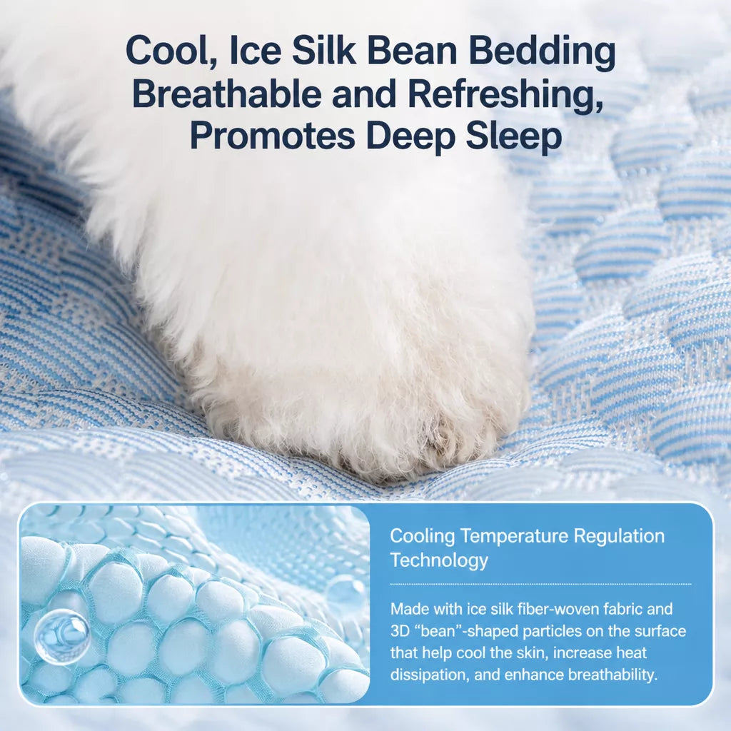 Washable Removable-Cover Dog Bed for Small to Medium Dogs