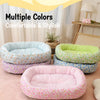 Floral Round Pet Bed for Cats and Small Dogs