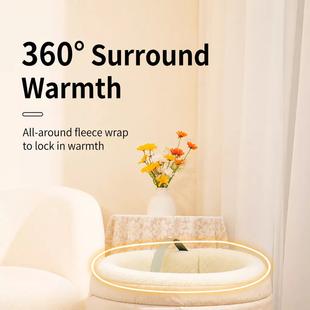 Enclosed House-Style Pet Bed for Cats and Dogs