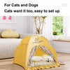 Enclosed Polyester Pet Tent Bed for Cats and Dogs