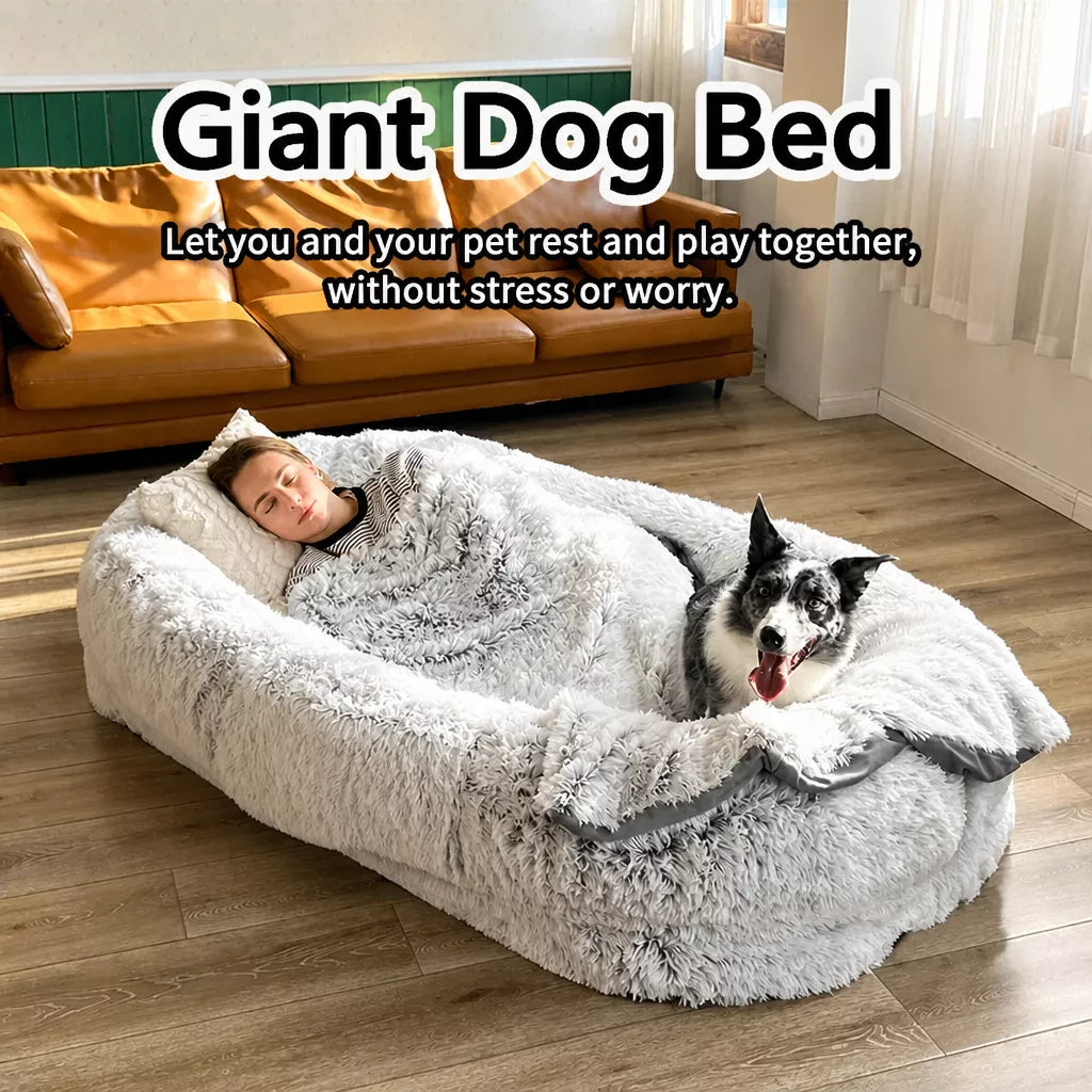 Extra-Large Washable Plush Pet Bed