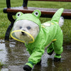 Frog Full-Coverage Raincoat for Dogs with Leash Opening