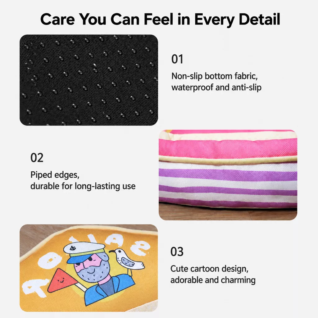 Year-Round Polyester Pet Bed Mat for Dogs and Cats