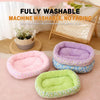 Floral Round Pet Bed for Cats and Small Dogs