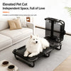 Foldable Elevated Pet Cot Bed with Breathable Mesh