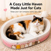 Oval Corrugated Cardboard Cat Scratcher Bed